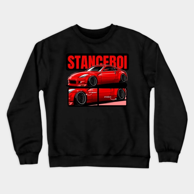 Stance Boi - 350Z Crewneck Sweatshirt by MOTOSHIFT